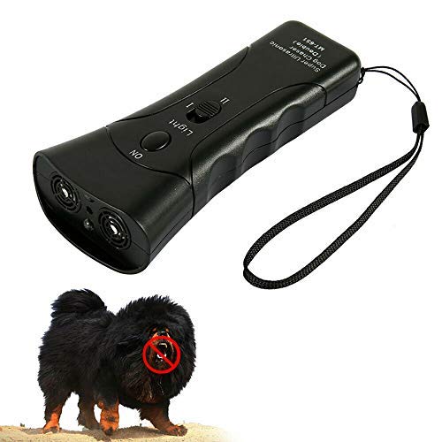 WYJW Nouveau Chasseur de Chien à ultrasons répulsif d'attaque Agressive Formateur LED Lampe de Poche Formation répulsif contrôle Anti aboiements