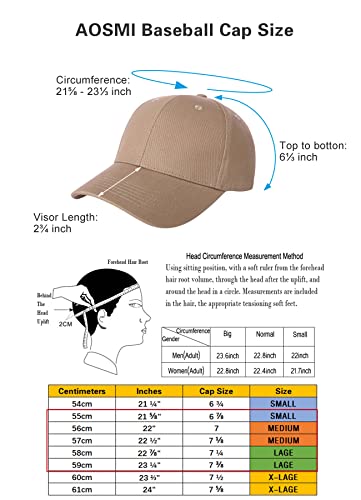 Aosmi 2 Pack Classic Cotton Baseball Hats Men Women Adjustable Ball Caps For Outdoor Workouts/Sports/Golf/Running Black-Grey #TOP5