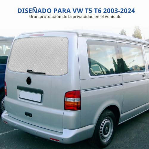 Parasol coche trasera VW T5 T6 oscurecedor interior una puerta térmica 2