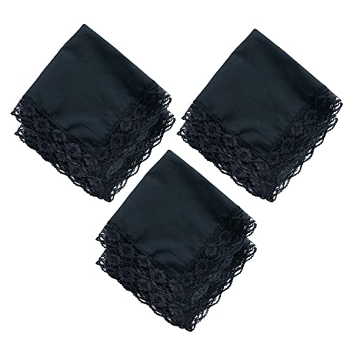 Image of Lace Cotton White Handkerchiefs Perfect Wedding Bulk