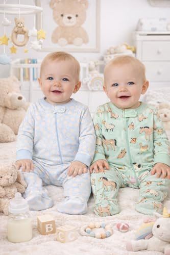 Image of TuddyBuddy Baby Girl's Cotton Printed Full Sleeves Sleepsuit /Footed Rompers for Baby Girl