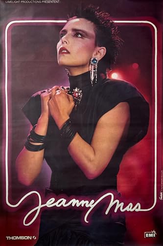 Affiche Jeanne Mas En Concert 1986 de 79X115Cm pour déco rétro