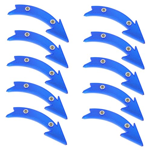 FOYTOKI 10個自転車反光警示配 矢印形状ホイールスポーク反光板 耐久プラスチック製 前後ホイール対応 夜間走行用マウンテン ロードバイク用