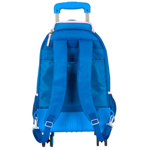 Mochila Carrinho Luxcel Stitch Azul Mc47746sc