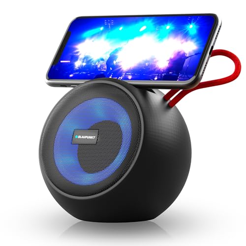 Image of Blaupunkt Live Portable Pocket Friendly Bluetooth Speaker I Deep Bass I Built-in Mobile Stand I TWS Function I Built-in mic for Phone Calls /Work from Home I Outdoor Ready(Black)