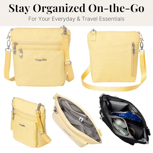 Image of Baggallini Modern Pocket Crossbody Bag for Women, 8.5 inchx8.5 inch Handbag Purse with RFID, Lightweight Water-Resistant