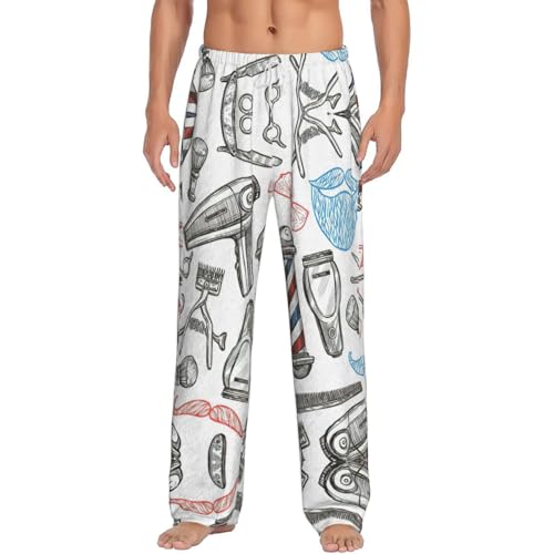 Pantalon de sommeil homme fluide style monochrome pour soirée cocooning en couple