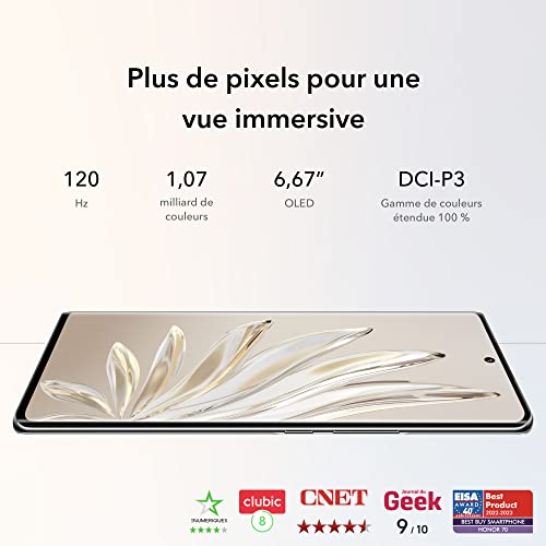 Smartphone HONOR 70 5G 8+ Écran 667 OLED Triple Caméra 54 Mpx - vue 3
