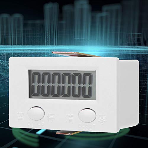 ZJchao Contador Digital de 6 Dígitos por Inducción Magnética, Rango 0 999999, Conmutable, para Conteo de Plástico