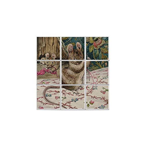 Carreaux céramique décoratifs cadeau naissance original souris