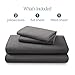 Bare Home Flannel Sheet Set 100% Cotton, Velvety Soft Heavyweight - Double Brushed Flannel - Deep Pocket (King, Grey)