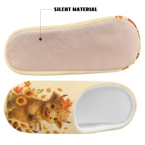 Slippers for Women Men Comfy Soft Bedroom Slippers Winter Warm House Shoes Closed Toe Footwear for Home Indoor3