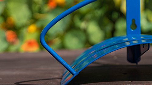 Yard Butler Deluxe Heavy Duty Wall Mount Hose Hanger Holds 125’ Of 5/8’ Hose Solid Steel Extra Bracing And Patented Design In And Decorative Designs Ihcwm-1Blu Blue #TOP6