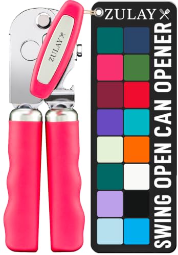 Image of Zulay Kitchen Stainless Steel Swing Open Manual Can Opener Comfortable Grip