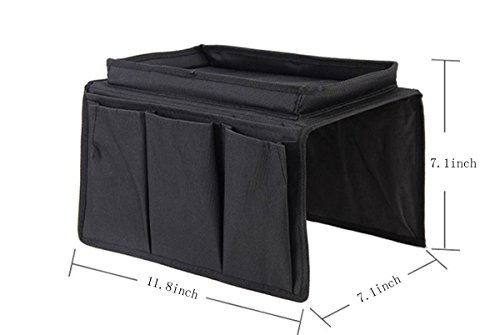 Mvchifay Sofa Remote Holder 5 Pockets Armrest Organizer Multi Layer Collapsible Tv Control Organizer Bag Magazine Snacks Holders For Couch Bedside Hanging Storage (Gray) #TOP5