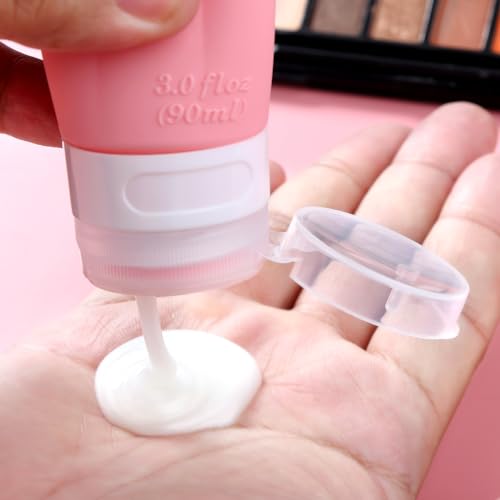 Gemice 16 Pack Travel Size Bottles, TSA Approved Leakproof Travel Containers for Toiletries, Silicone Refillable Travel Essentials Accessories with Travel Bag for Shampoo Conditioner3