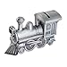 Produktbild Sparschwein Metal Crafts Lokomotive Piggy Bank Piggy Bank Geschenk der Kinder Deposit Münzen-Piggy Bank Dekoration (Farbe : Silver, Size : 14x4x7.5cm)