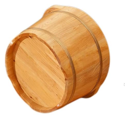 Tina de madera maciza para spa de pies con masaje