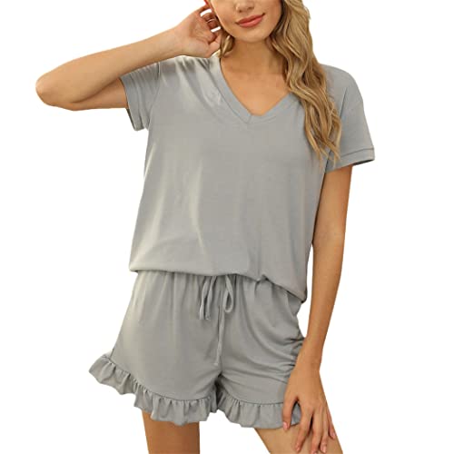 Combinaison 2 pièces anti-transpiration short col V manches courtes femme S