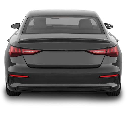 SlickMod Chrome Delete Blackout Vinyl Overlay for 2022-2024 Audi A3 Rear Bumper Diffuser Trim (Gloss Black)