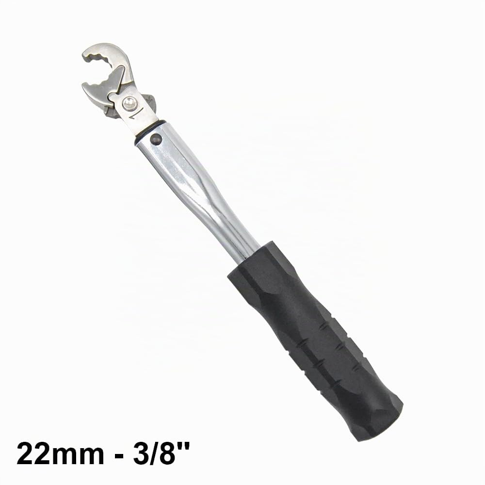 3S SuperSamaStore TWR-022 Chiave Dinamometrica a Cricchetto 22 Mm per Raccordi Climatizzazione 3/8" – Coppia Pretarata 42 Nm – Compatibile R32 R22 R410 R407 R134 – con Astuccio
