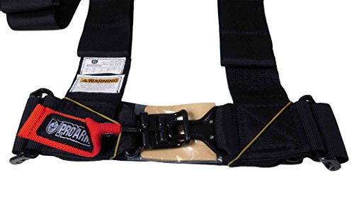 Pro Armor A115230(X2) P151100 5 Point 3" Harness W Override Clip - Black 2 Pack #TOP3