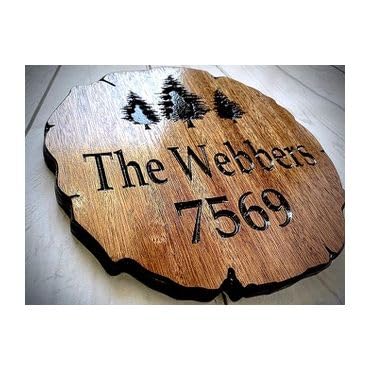 Personalized Cabin Sign Outdoor Wood Sign Welcome Sign Rustic Decor