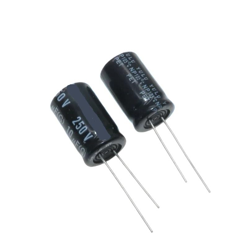 5PCS Audio Frequency Crossover NP Non-Polar Aluminum electrolytic Capacitor 250v 10uf 13X20mm
