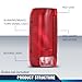 PIT66 Tail Lights Compatible With Ford F150 Bronco 1990-1996 /Fit F250 F350 1990-1997 Tail Lamp Rear Tail Lights Assembly Left Driver And Right Passenger Side Luz Trasera