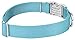 Premium Nylon Dog Collar with Metal Buckle for Small Medium Large Breeds (Large, 1 Inch, Ocean Blue)