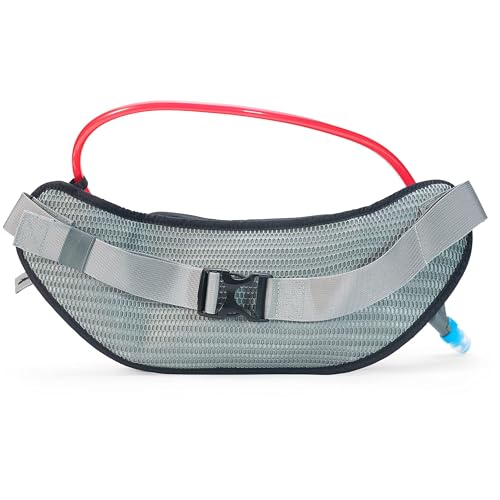 Image of USWE Zulo Hydration Hip Pack - with Organizer and Side Pockets, Bounce Free Hip Belt (Carbon Black, 2L)
