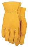Midwest Gloves & Gear PL675TH Premium Leather Lined Work Glove Size XL, Brown