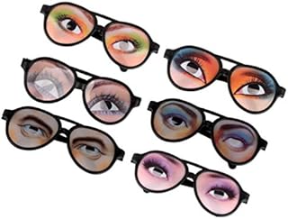 Tomaibaby 6pcs Halloween Party Glasses Funny Eye Disguise Glasses Googly Eye Glasses Trick or Treat Toy Christmas Halloween Party Favors Gifts ( Random )