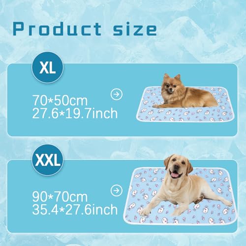 Tapis de refroidissement chien 50x70 cm auto-refroidissant lavable - 3
