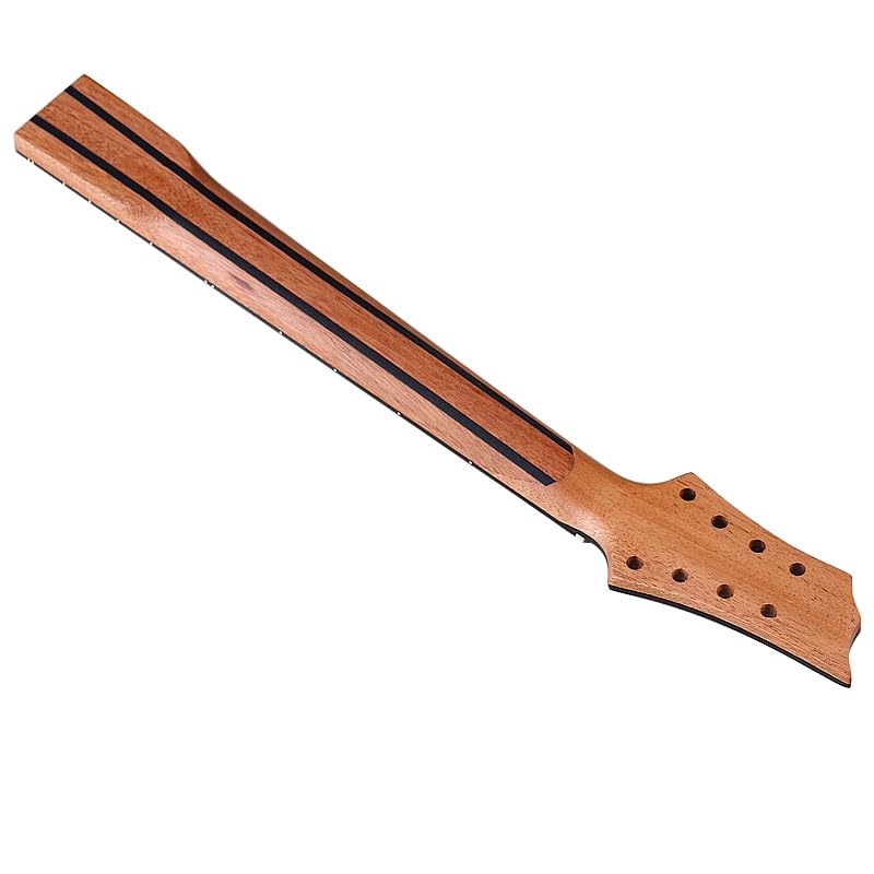 Manche de guitare électrique 8 cordes noir résistant à 24 frettes stables