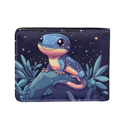 Image of Coldinair Lizard Kids Wallet for Boys Novelty Leather Boys Wallet for Kids 4-12,Cartoon Credit Card Cash Id Holder Cool Slim Bifold Small Coin Purses for Youth Teenager
