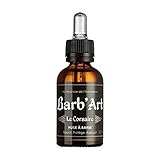Barb'Art - Huile Barbe Magnifique - Entretien barbe - Huiles bio d'Argan, Sésame et Jojoba - 'Le Corsaire' - 30 ml