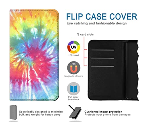 Etui pour Samsung Galaxy A56 housse cuir flip avec motif coloré tie dye graphic printed - 4