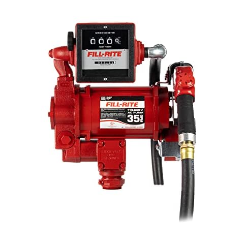 Fill-Rite FR311VB 115V/230V 35 GPM Fuel Transfer Pump w/Mechanical Meter Package (Gallons) Cover