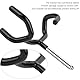 Schwarz Metall Mikrofon Boompole Stützhalter-Mikrofon Ausleger Pole Montageadapter-Metallmikrofonhalterung Audio Boom Pole -passend auf C-Ständer und Mikrofon Ständer