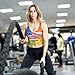 Women Girls Sports Vest U-Shaped Back Comfy Athletic Tops with Bralette Pads Sleeveless Sportswear for Training Fitness, for American Flag Money Colorful Bill Dollars Art