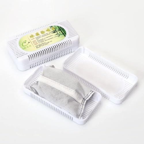 2 Pc Fridge Freshener Air Purifier Bamboo Charcoal, Fridge & Freezer Odor Absorber & Freshener (Pack of 2)