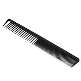 IXIGER Professional Hair Comb,Black Anti-Static Not Easy To Break Fine&Wide Tooth Comb Suitable For All Kinds Of Hair Both Men&Women
