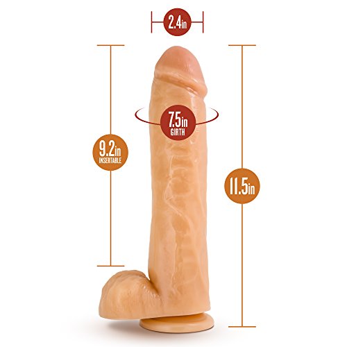 Eden | 11.5 Inch Long 2.5 Inch Thick Realistic Dildo | Dildo For Women And Dildo For Gay Men | Suction Cup Dildo Adult Sex Toy | Realistic Dildo With Suction Cup | Beige Dildo #TOP1