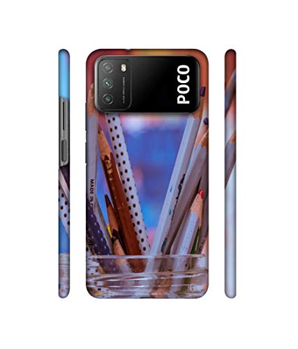 Image of Amazon Brand - Solimo Designer Pencile 3D Printed Hard Back Case Mobile Cover for Mi Poco M3