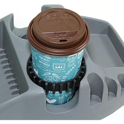 Gadjit Beverage Bands Car Cup Holder Adapter - Stop On-The-Go Drinks from Wobbling in Your Cup Holder (2 Pack) | Keeps 8-28 oz Coffee Cups, 12-16 oz Soda Cans, 20 oz Water Bottles, Mugs from Tipping Cover