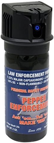 Pepper Enforcement PE510MF-FT Fogger Pepper Spray for Self Defense - Maximum Strength 10% OC Formula - Emergency Personal Protection & Safety