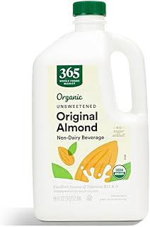 365 By Whole Foods Market, Milk Almond Unsweetened Organic, 96 Fl Oz