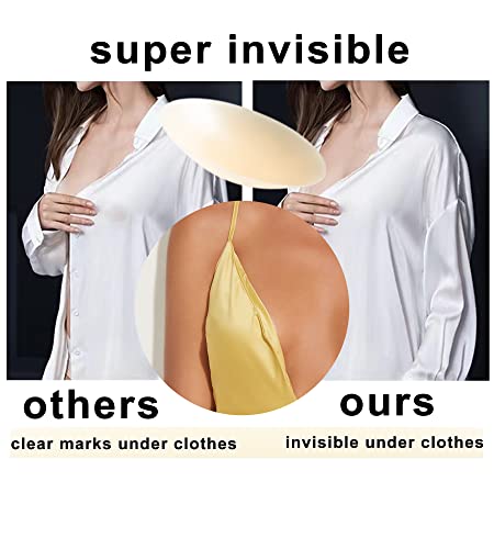Image of PRETTYWELL Nipple Covers - Waterproof Silicone Nipple Pasties for Women - Reusable Sticky Breast Petals with Case