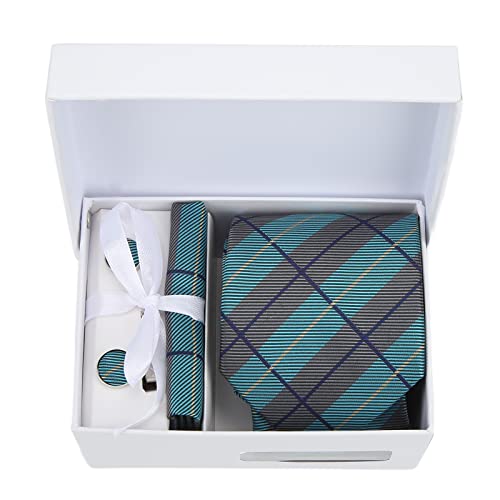 Set de corbatas para hombre 6 piezas clásico rayado con pañuelo